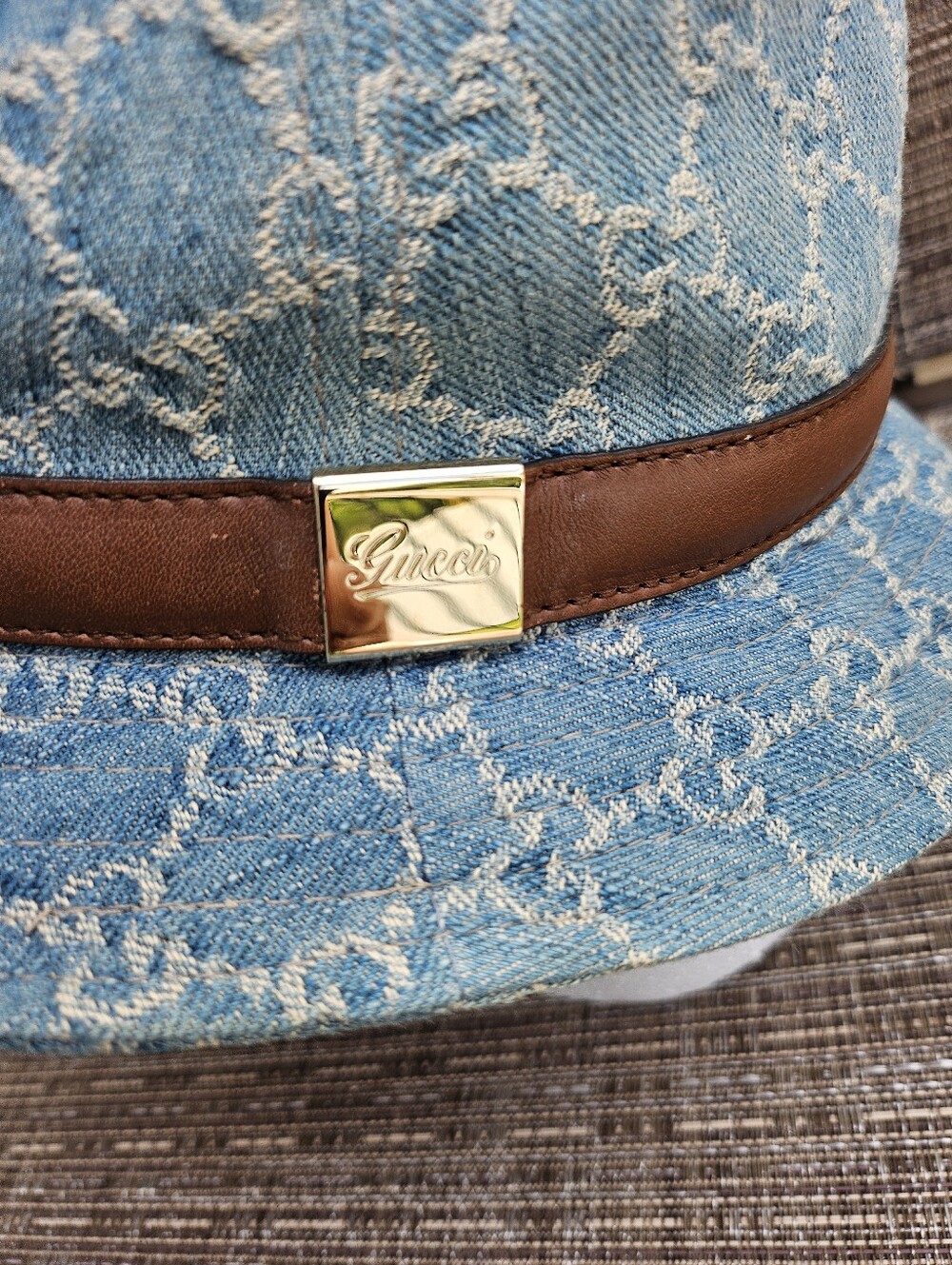 GUCCI Fedora demin hat - Picture 5 of 10